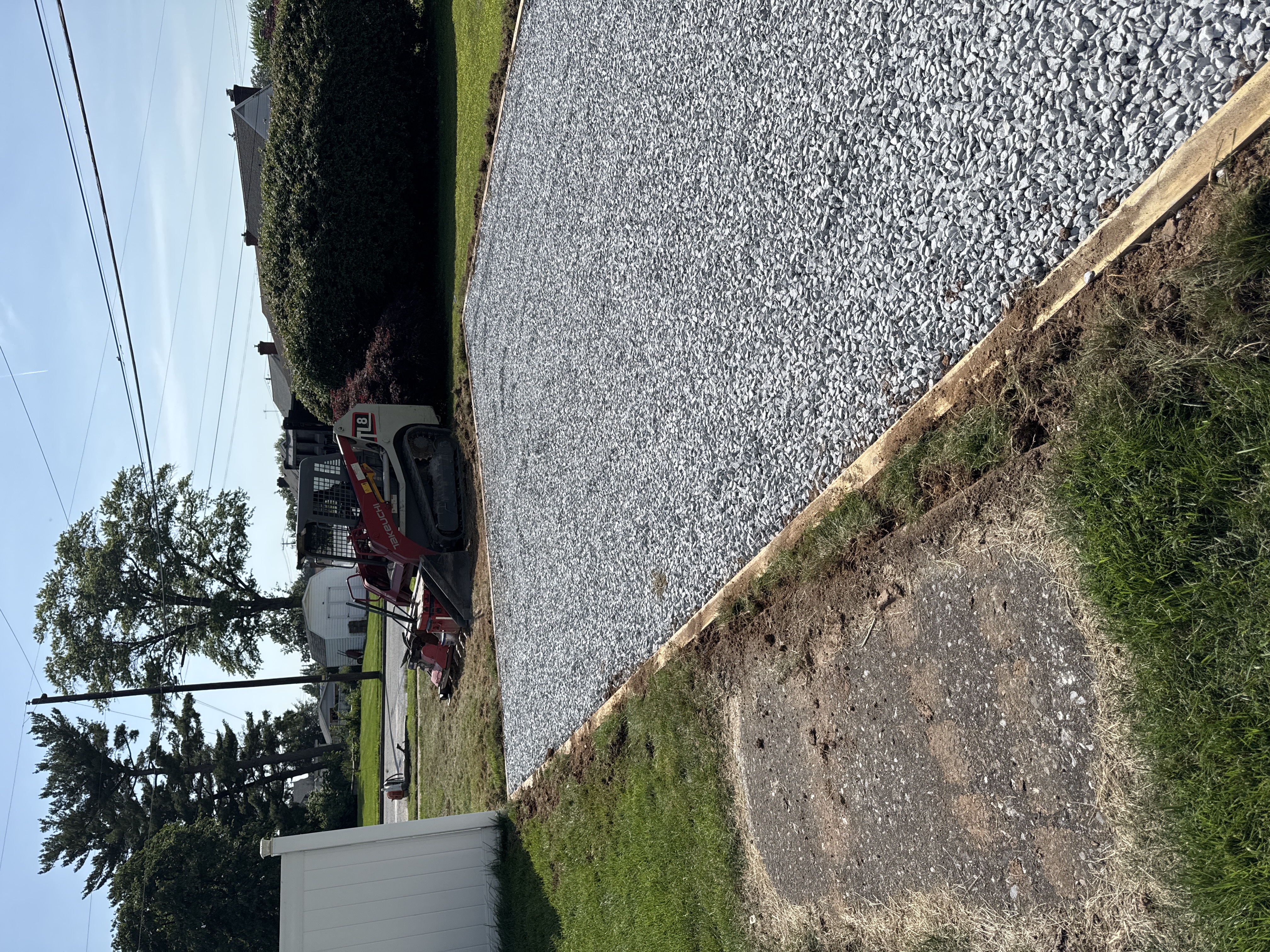 Gravel pad